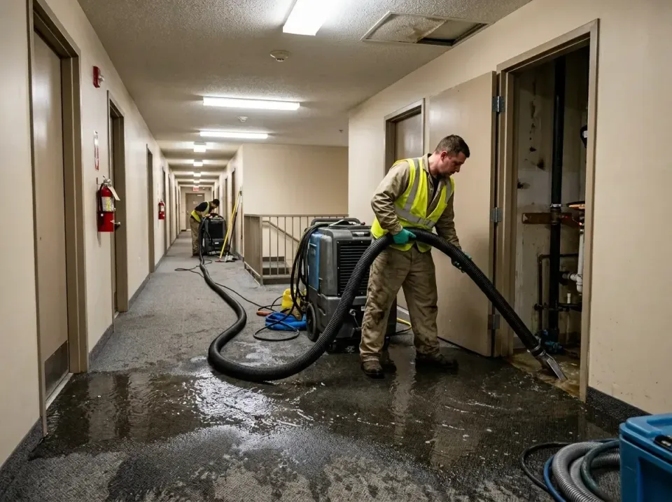 multi-unit-apartment-hallway-f-005 — frequently asked questions, Emergency Burst Pipe Water Extraction & Removal in Chagrin…